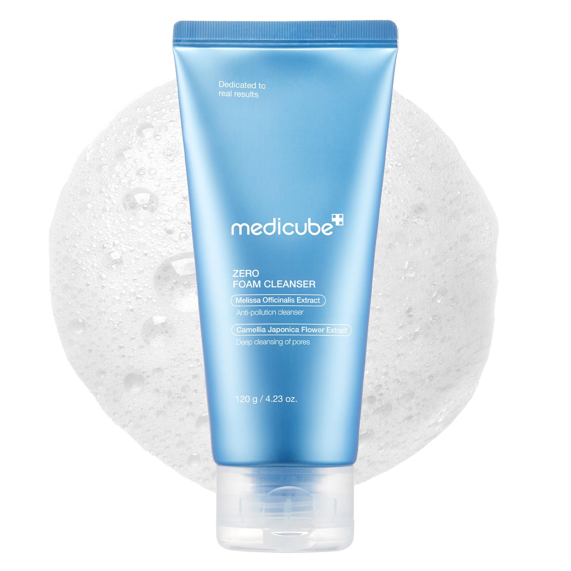 medicube Zero Pore Clear Blue Capsule Facial Deep Cleanser for Skin Texture, Blackhead & Pore Care | AHA, BHA & PHA for Double Cleansing, Daily Gentle Face Wash, Korean Skincare | 120g / 4.23 oz
