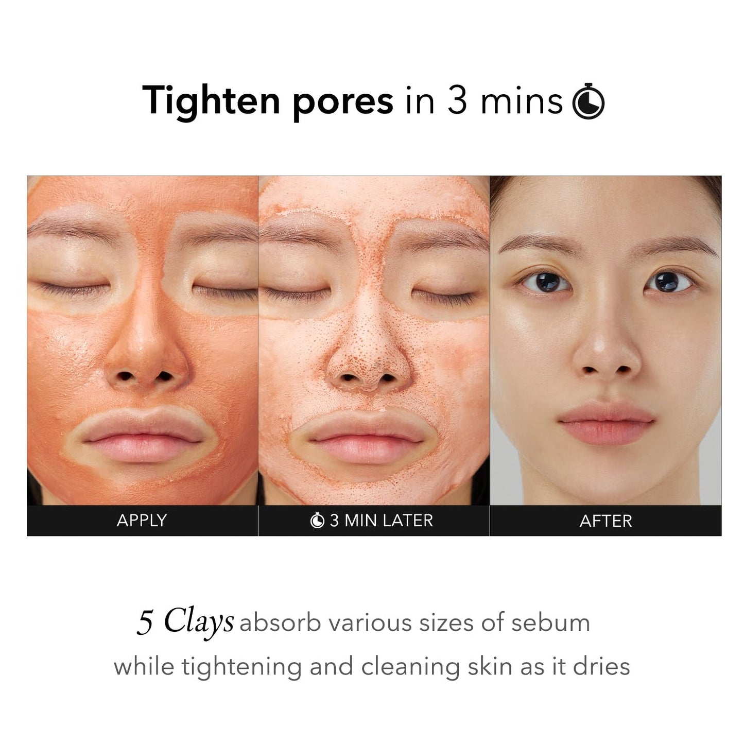APRILSKIN Pore care & Glow Booster duo: Calendula Flower-Infused Facial Peel Off Mask, Carrotene IPMP 3-Min Quick Dry Pore Caring Clay Mask & Face Mask Applicator Jelly Brush