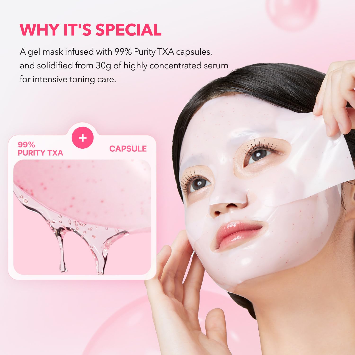 APRILSKIN Peel & Glow Duo: Calendula Flower-Infused Facial Peel Off Mask and TXA Pink Capsule Gel Mask (4ea)